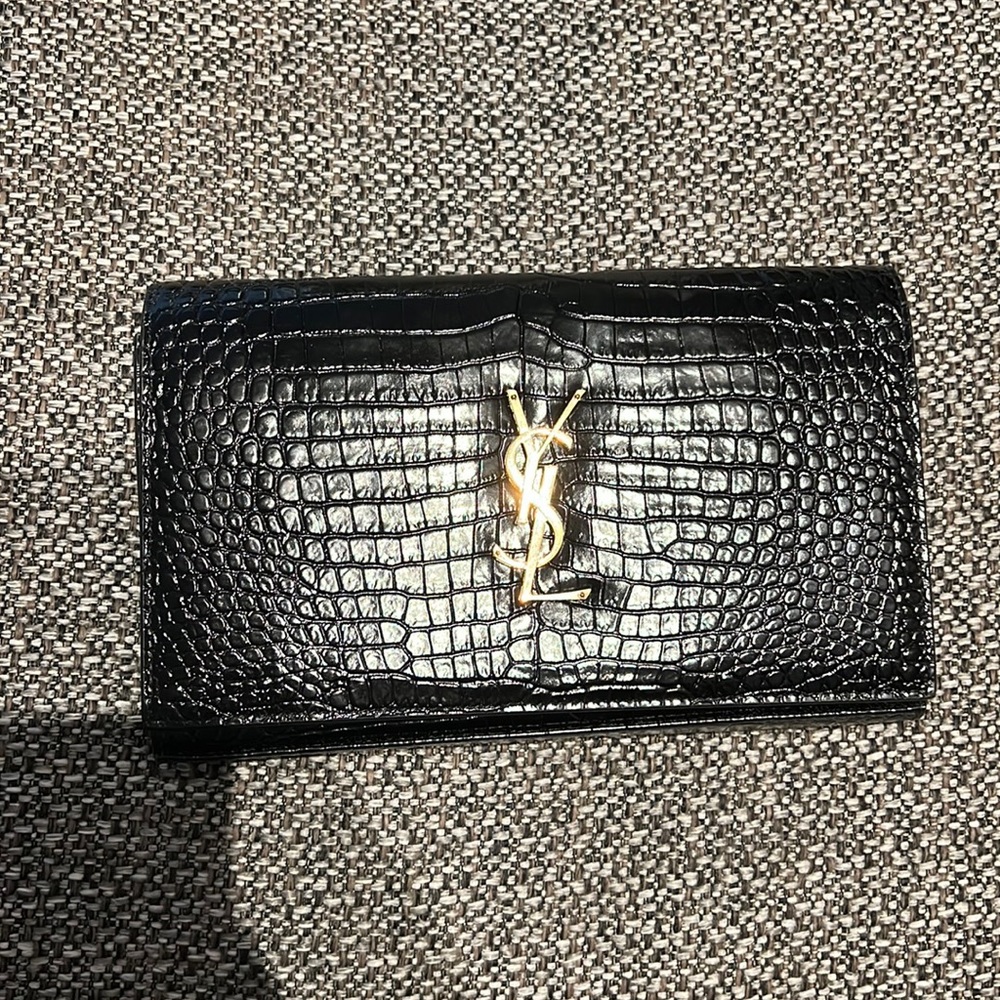 Brand new - never used Saint Laurent Cassandre croc embossed bag